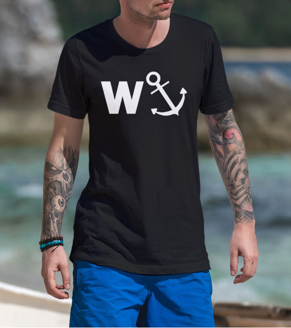 Wanker Funny Pub Joke Anchor T-Shirt