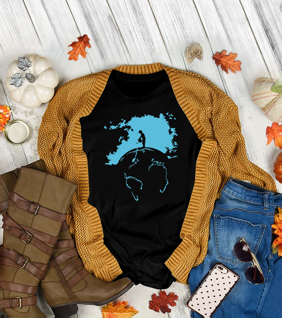 Banksy Style Global Warming Nature Ocean Planet T-Shirt