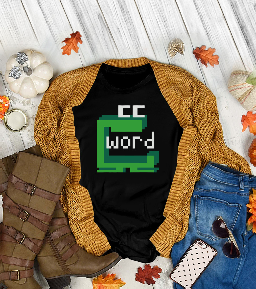 CC Word Muncher Pixel Art Green Character T-Shirt