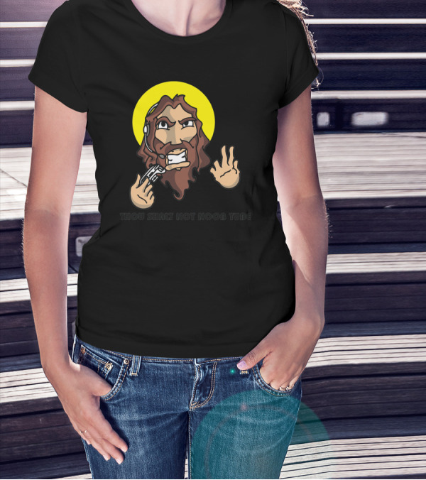 Thou Shalt Not Noob Tube Jesus En Mode Geek T-Shirt