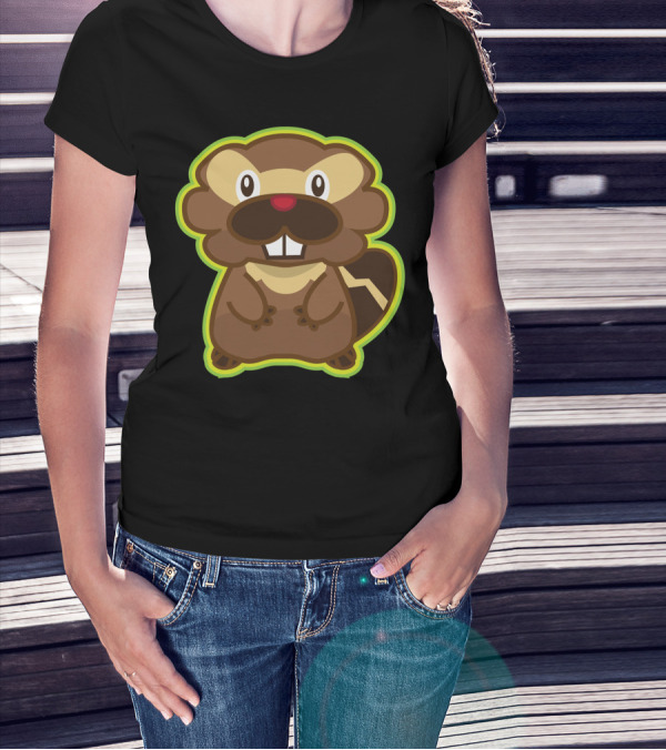 Bibarel Justin Bieber Crossover Character Pokémon Fan Mashup T-Shirt