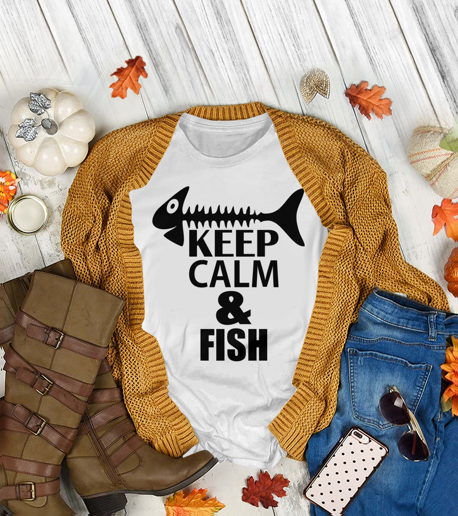 KEEP CALM and FISH T-Shirt