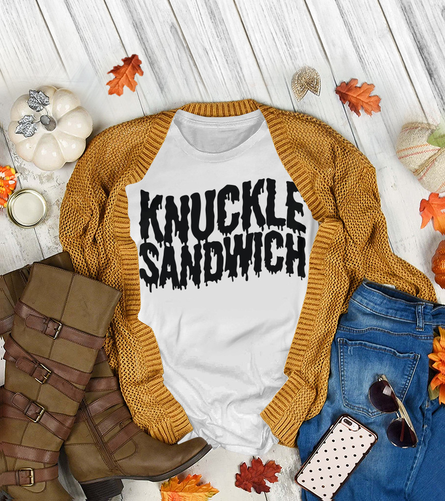 Knuckle Sandwich Dripping Text T-Shirt