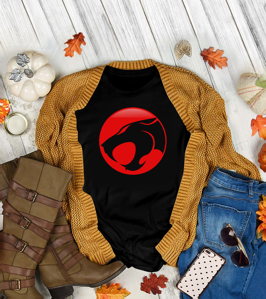 Thundercats Logo Red Black Icon Cool T-Shirt