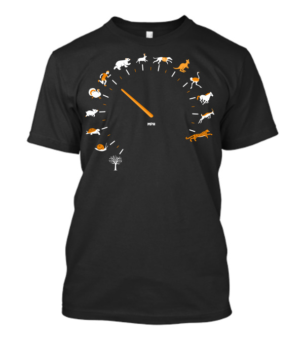 As Fast As I Can Speedometer Animal Icons MPH T-Shirt