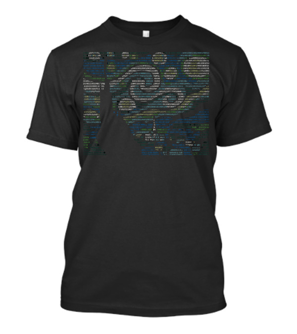 Ascii Code Matrix Tiger T-Shirt