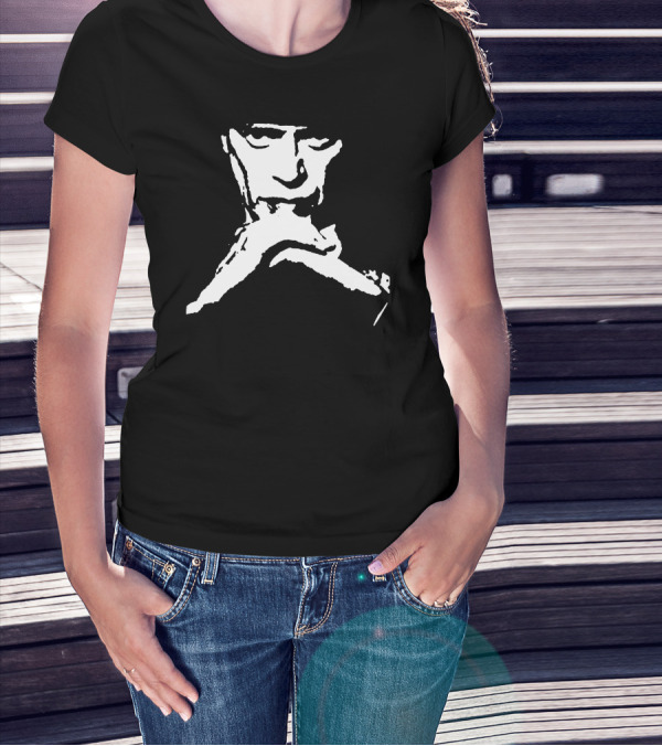 Boardwalk Empire Nuckt Thompson Monochrome Shadowed Expression T-Shirt