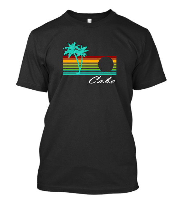 Cabo San Lucas Tropical Sunset Palm Trees T-Shirt