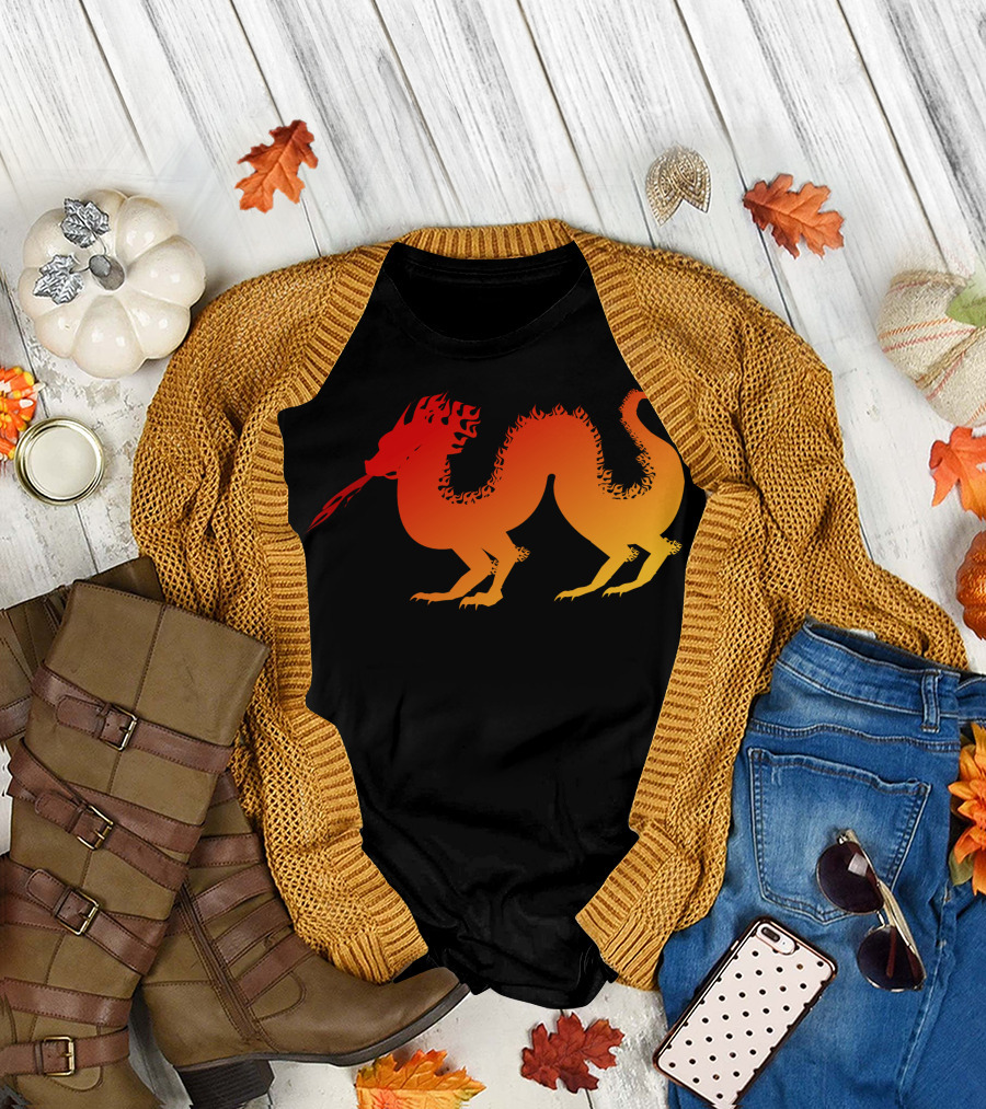 Chinese New Year Fire Dragon T-Shirt