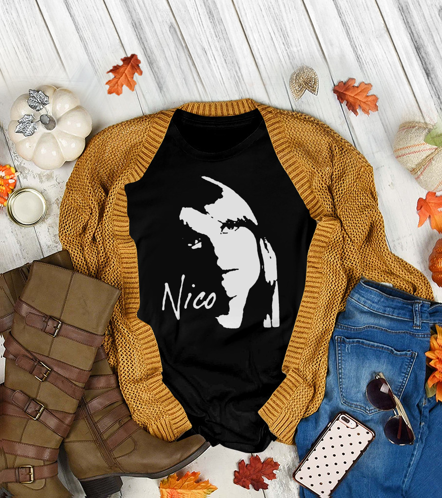 Nico Velvet Underground Iconic Portrait In Stock T-Shirt