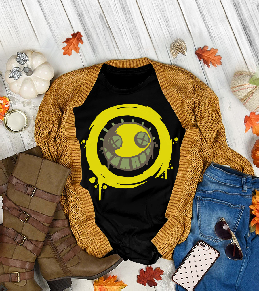Overwatch 2 Junkrat Smiley Drip T-Shirt