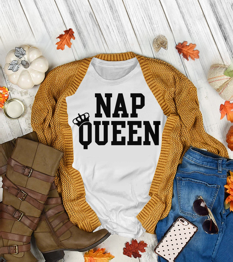 Nap Queen with Crown Emblem T-Shirt