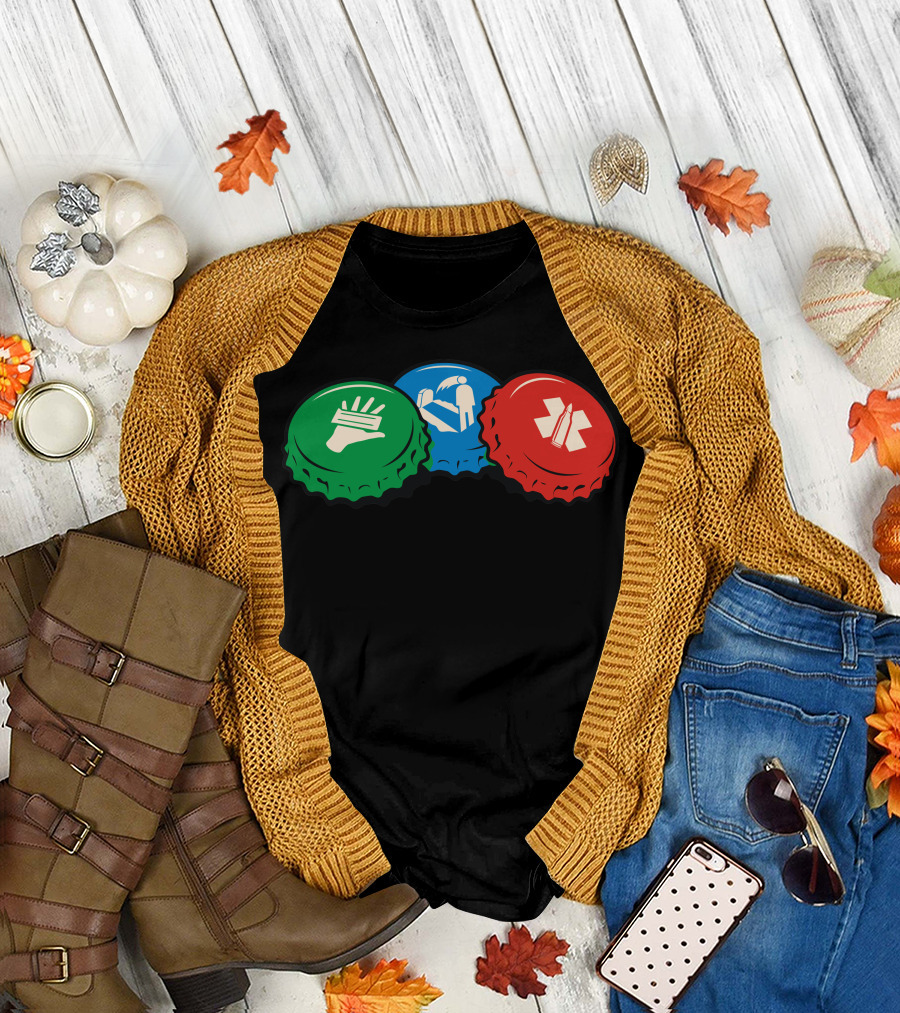 Nazi Zombies Perk-a-Cola Juggernog Speed Cola Double Tap Bottle Caps T-Shirt