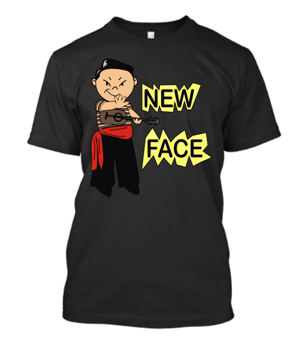 NEW FACE Cartoon Musician Character T-Shirt