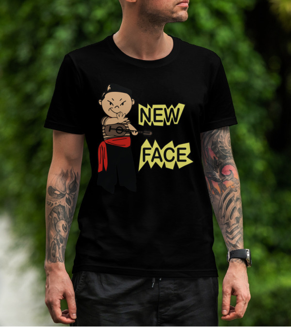 NEW FACE Cartoon Musician Character T-Shirt
