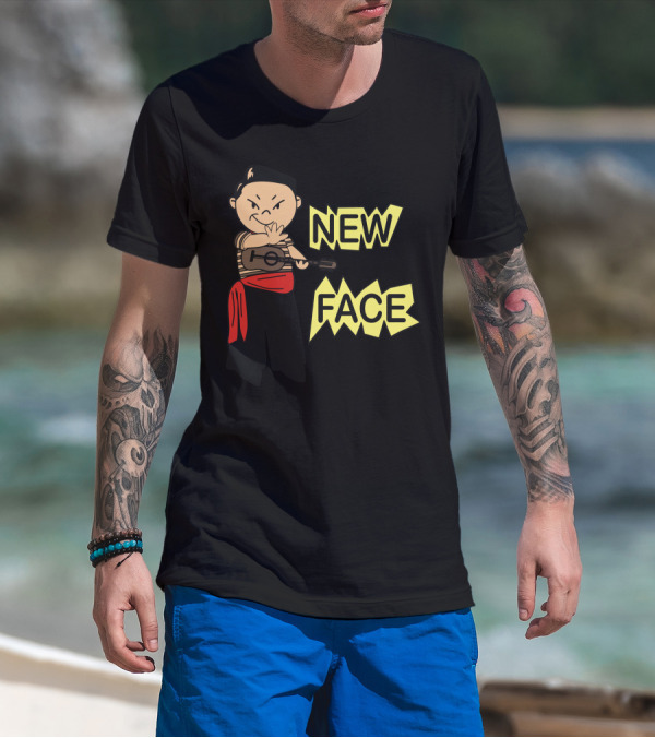 NEW FACE Cartoon Musician Character T-Shirt