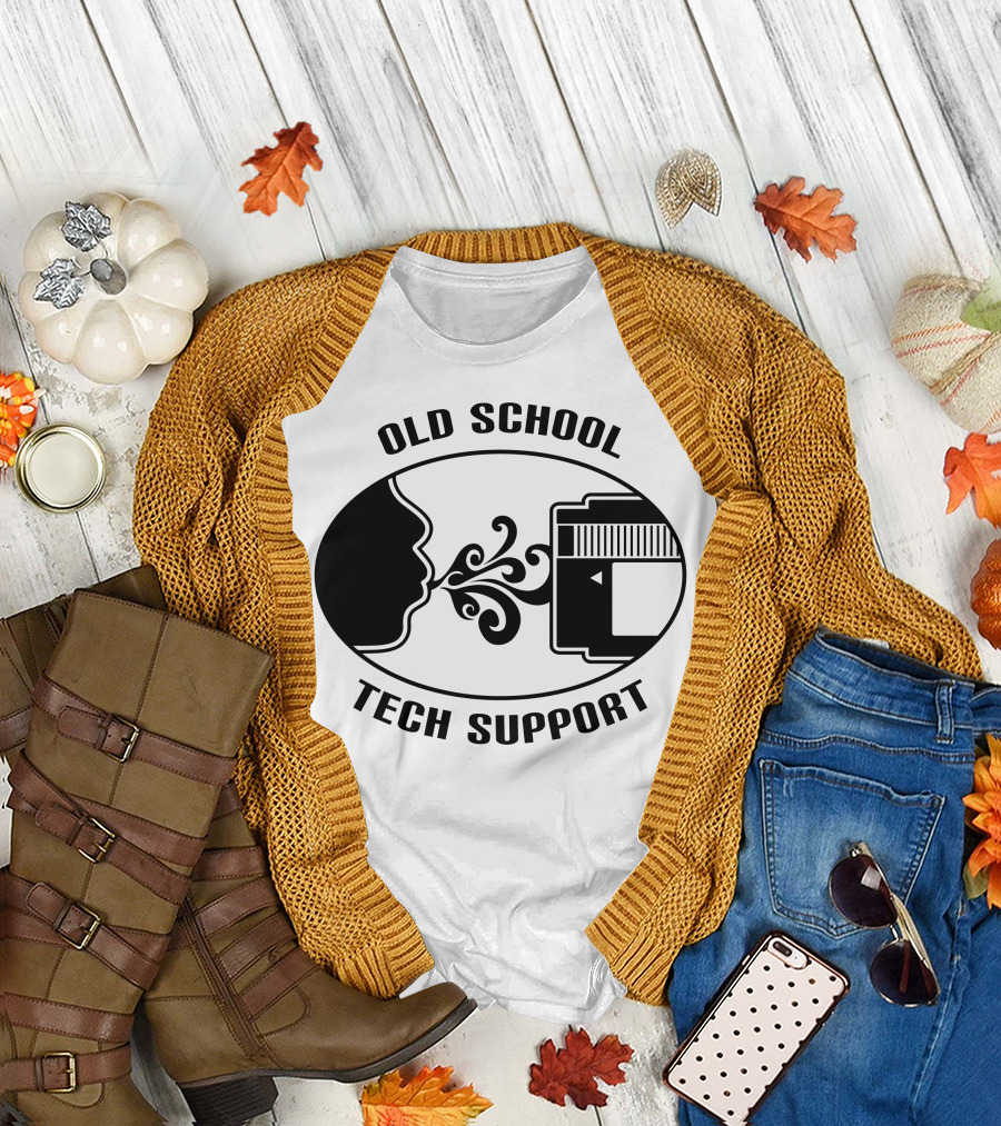 Old School Tech Support Floppy Disk Nostalgia T-Shirt