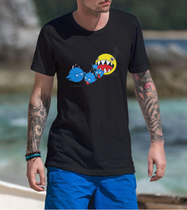 Pac Chain Comp Retro Monster Chase T-Shirt