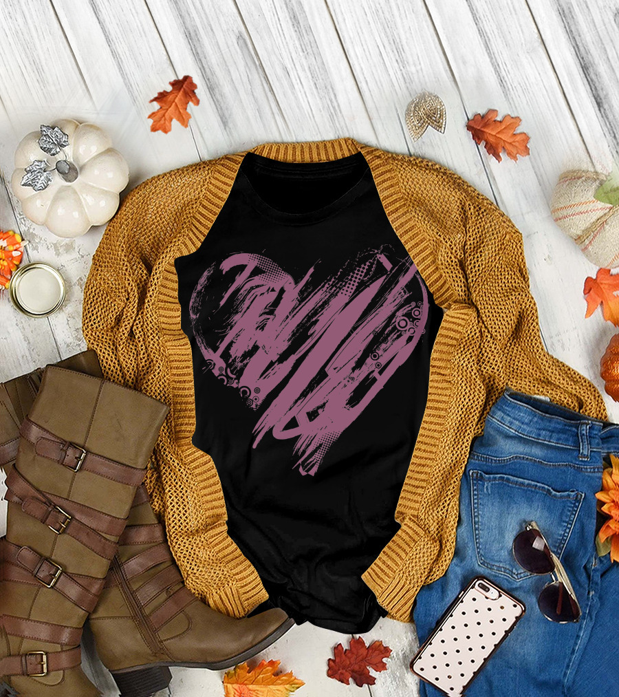 Valentines Day Painted Hearts T-Shirt