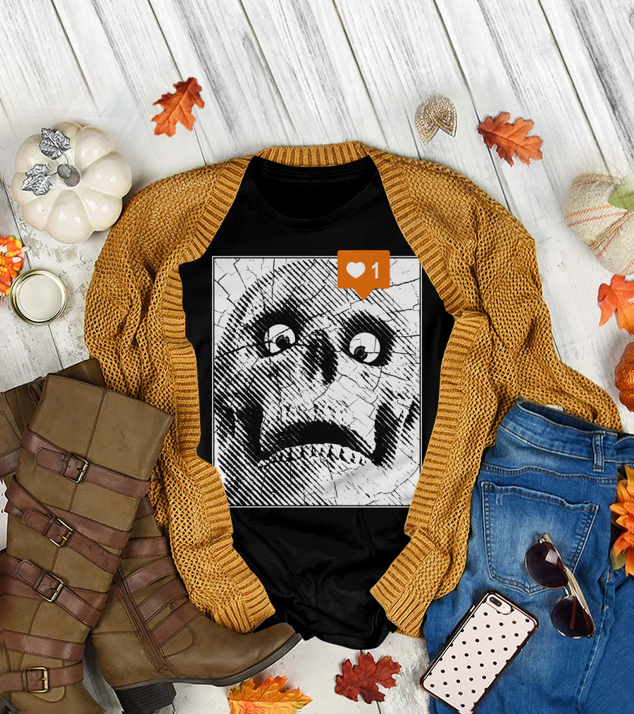 Bumming Off Cracked Smiley Face One Like T-Shirt