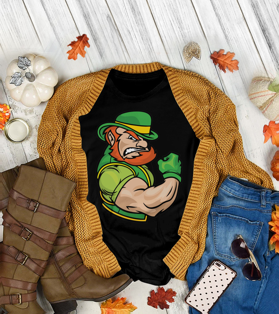 Happy Saint Patrick Day Strong Leprechaun T-Shirt