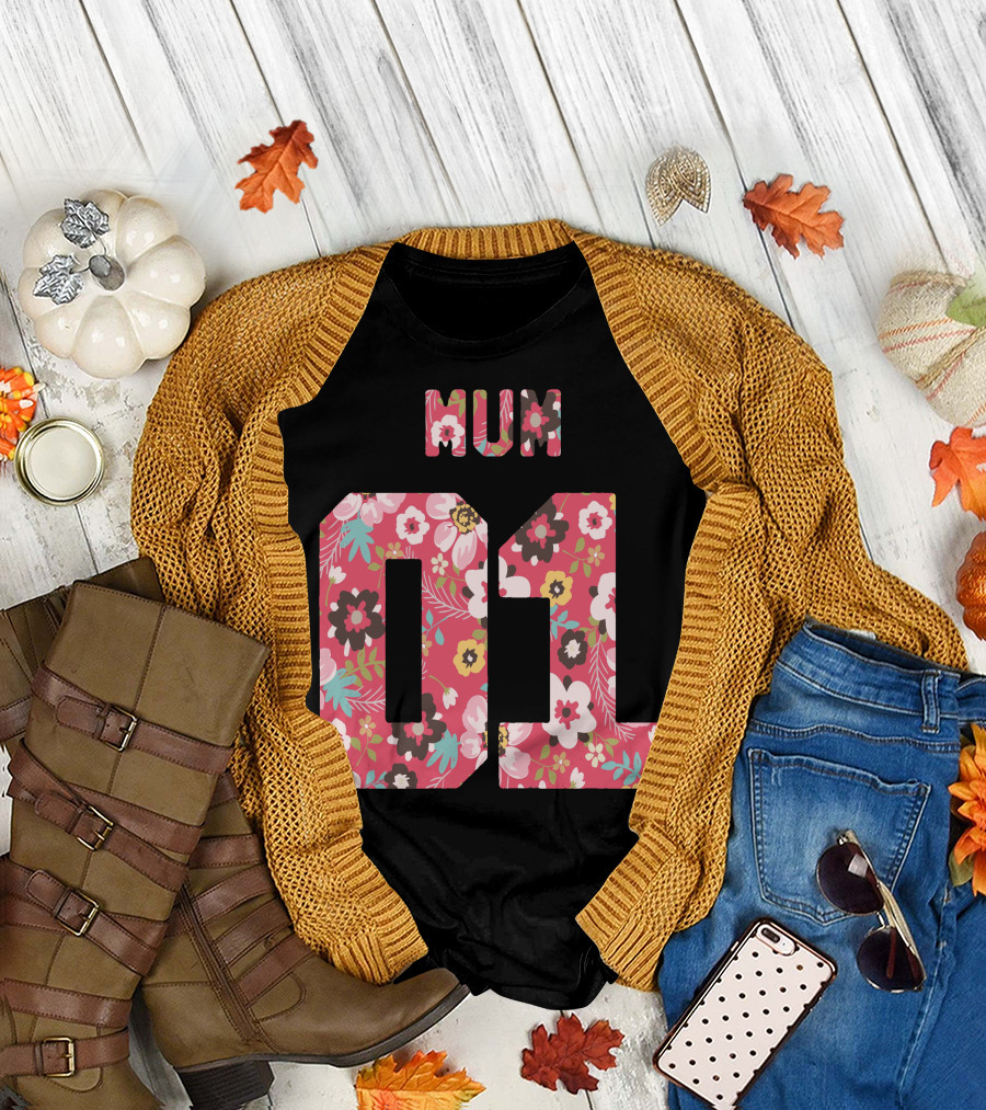 Mum 01 Floral T-Shirt