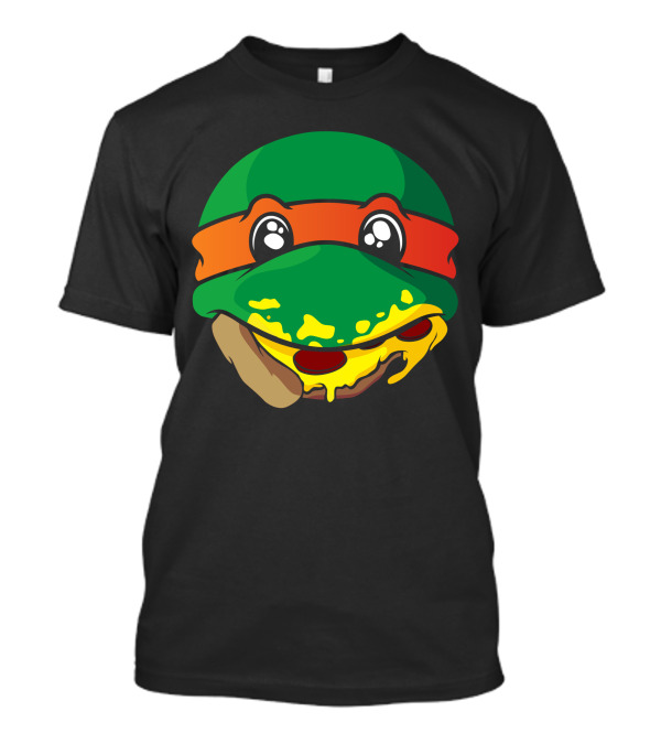 Ninja Pizza Turtle Face T-Shirt
