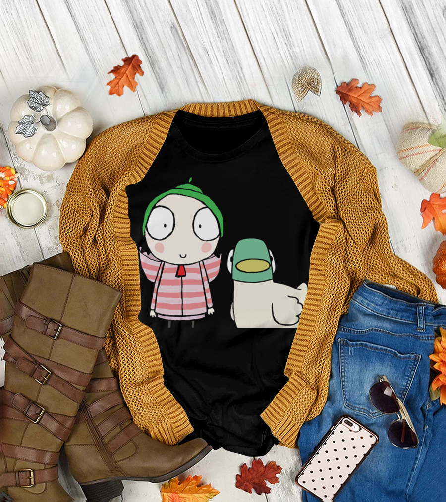 Sarah And Duck Animated Characters Children's TV Show Pals T-Shirt