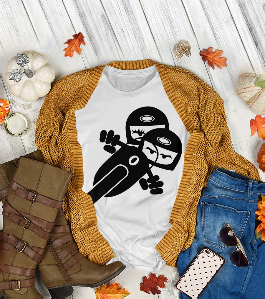Catoon2 Motorcycle Riders Duo T-Shirt