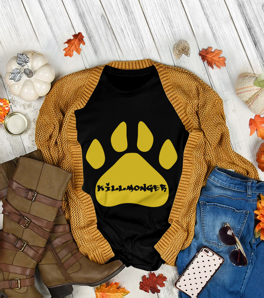 Killmonger Paw Print Black Panther Claw T-Shirt
