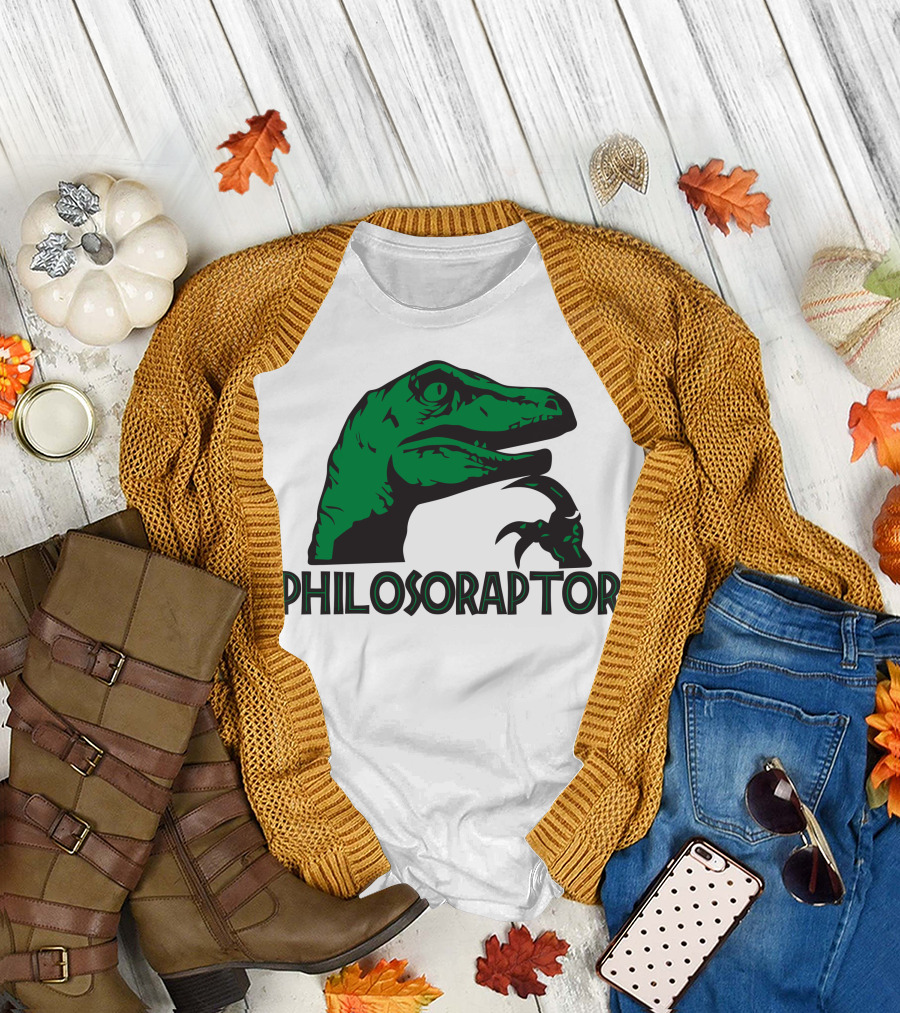 PHILOSORAPTOR Dinosaur Head T-Shirt