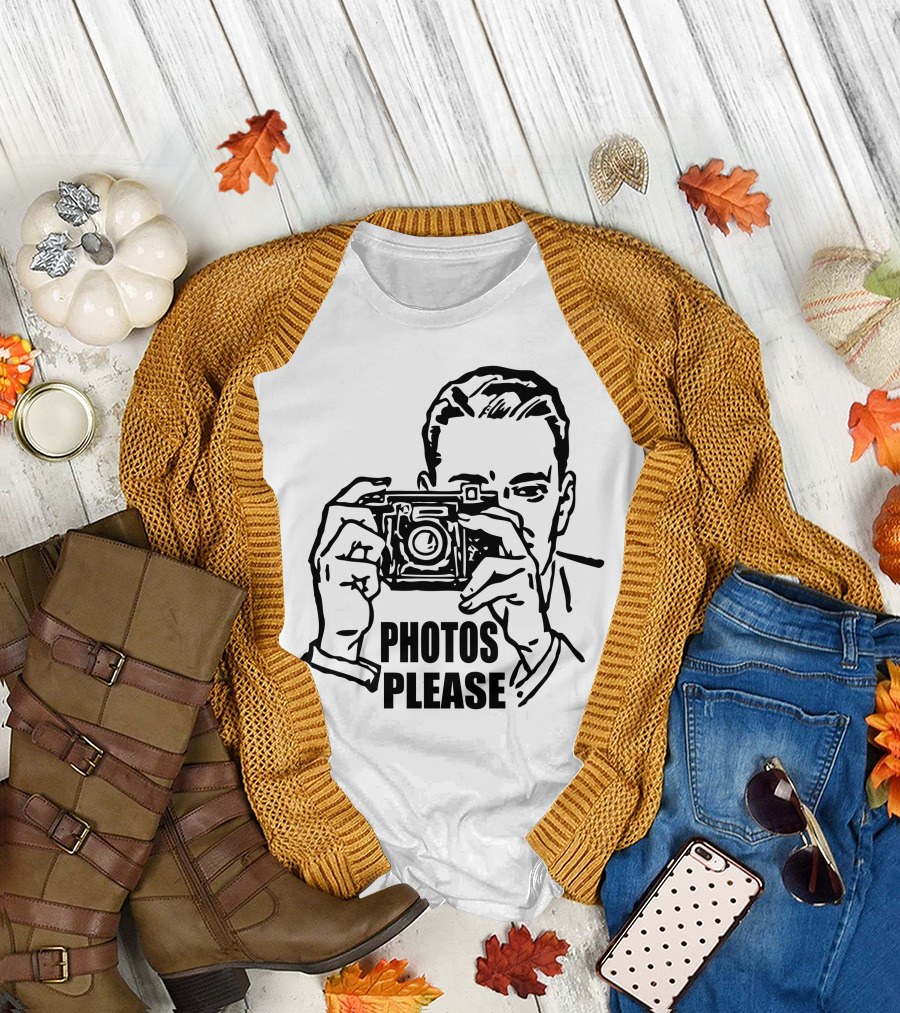Photos Please Vintage Camera Enthusiast T-Shirt