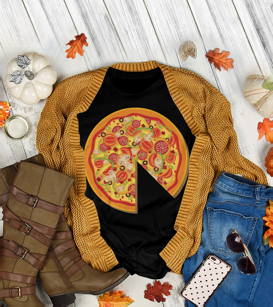 Pizza Dad Pepperoni Mushroom Slice T-Shirt