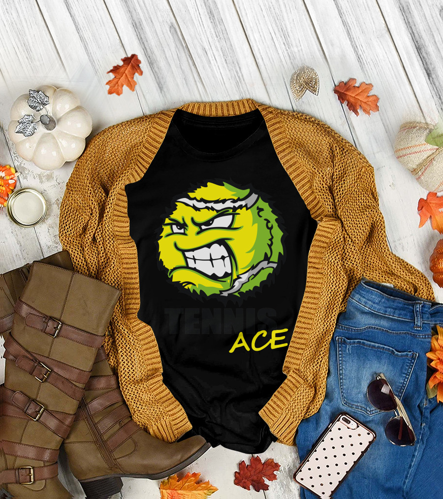 Tennis Ace Pro Ball Fierce Expression T-Shirt