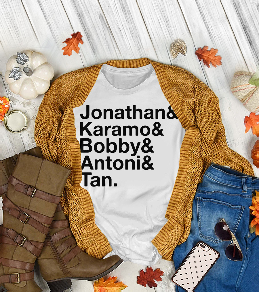 Jonathan Karamo Bobby Antoni Tan Queer Eye Fab Five T-Shirt