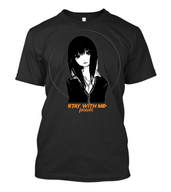 Stay With Me Forever Manga Style Girl T-Shirt
