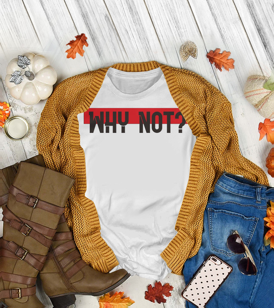 WHY NOT? Red and Black T-Shirt