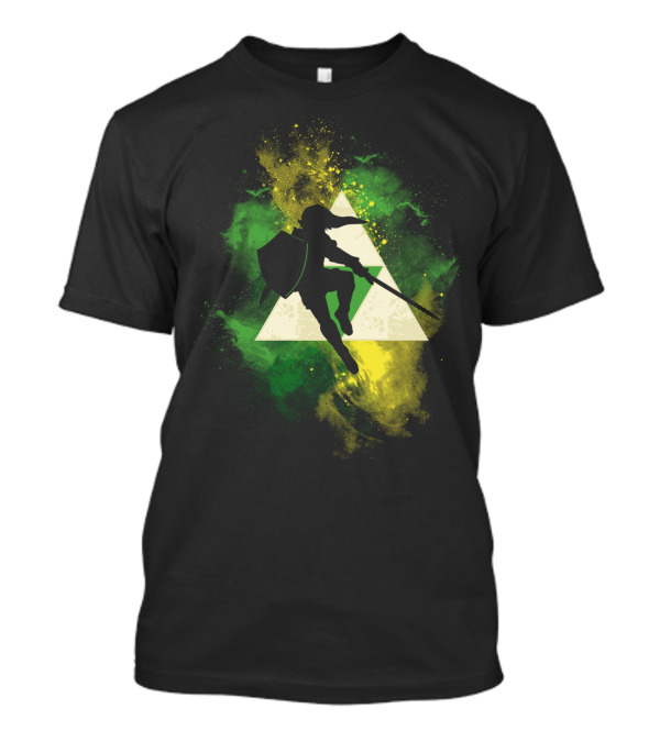 Legendary Elf In Epic Space Adventure Tri-Force Aura T-Shirt