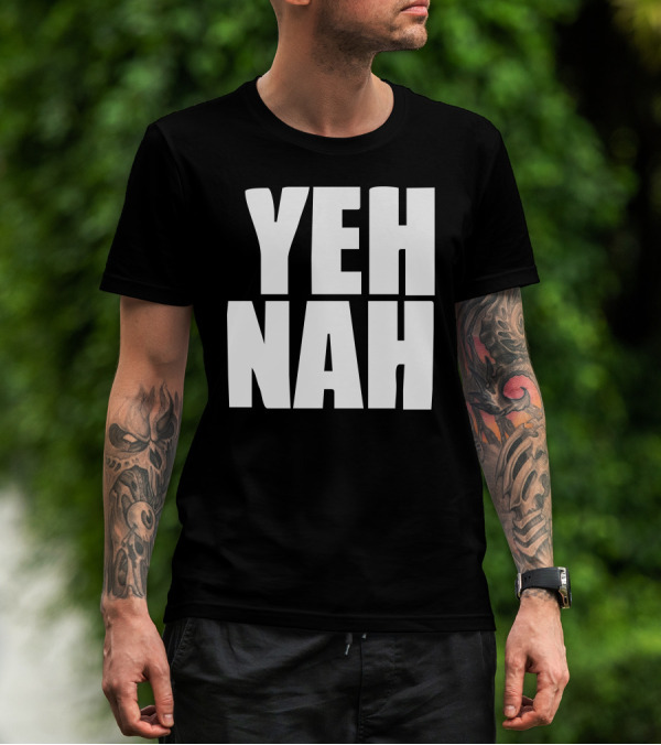 Yeh Nah Funny Expression Text T-Shirt