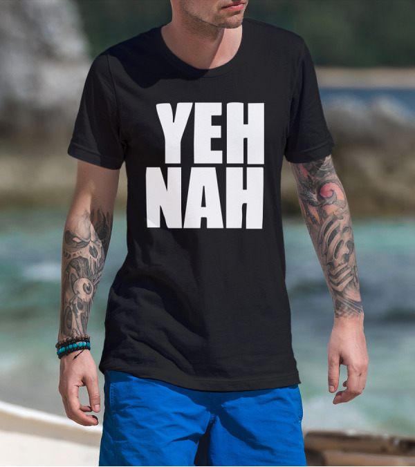 Yeh Nah Funny Expression Text T-Shirt