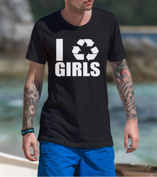 I Recycle Symbol Girls T-Shirt