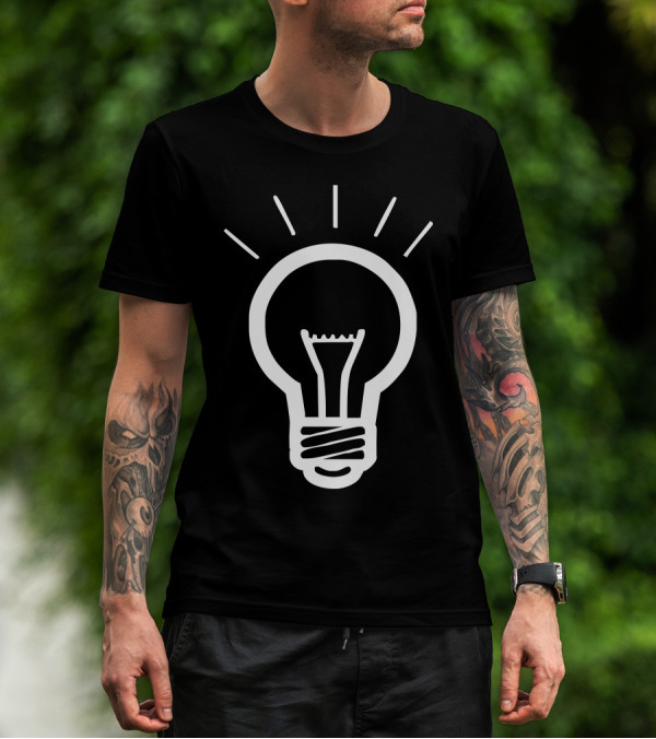 Light Bulb Bright Idea Innovation T-Shirt