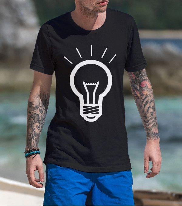 Light Bulb Bright Idea Innovation T-Shirt