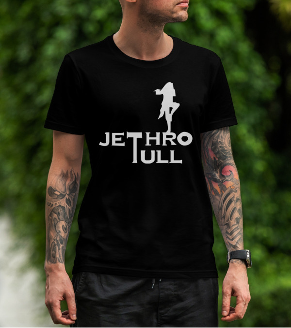 Jethro Tull Logo With Flute Player T-Shirt