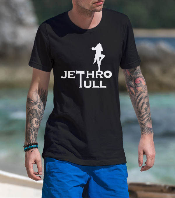 Jethro Tull Logo With Flute Player T-Shirt