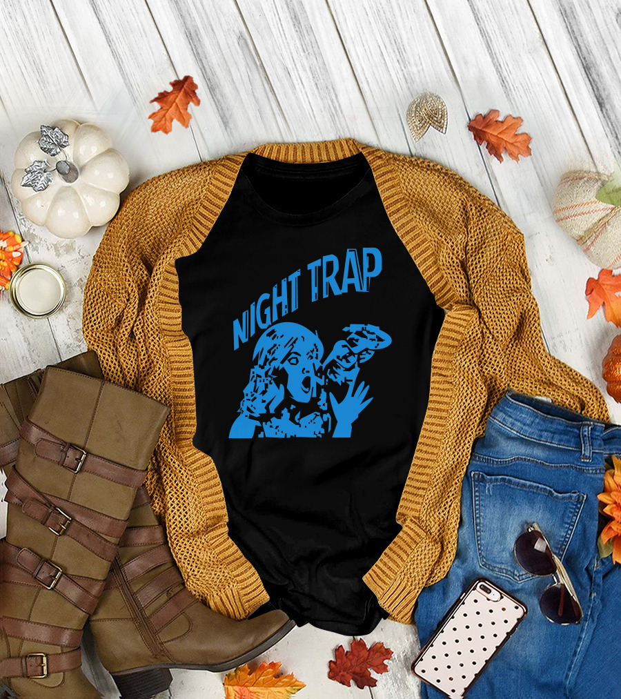 Night Trap Retro Horror Gaming Aesthetic T-Shirt