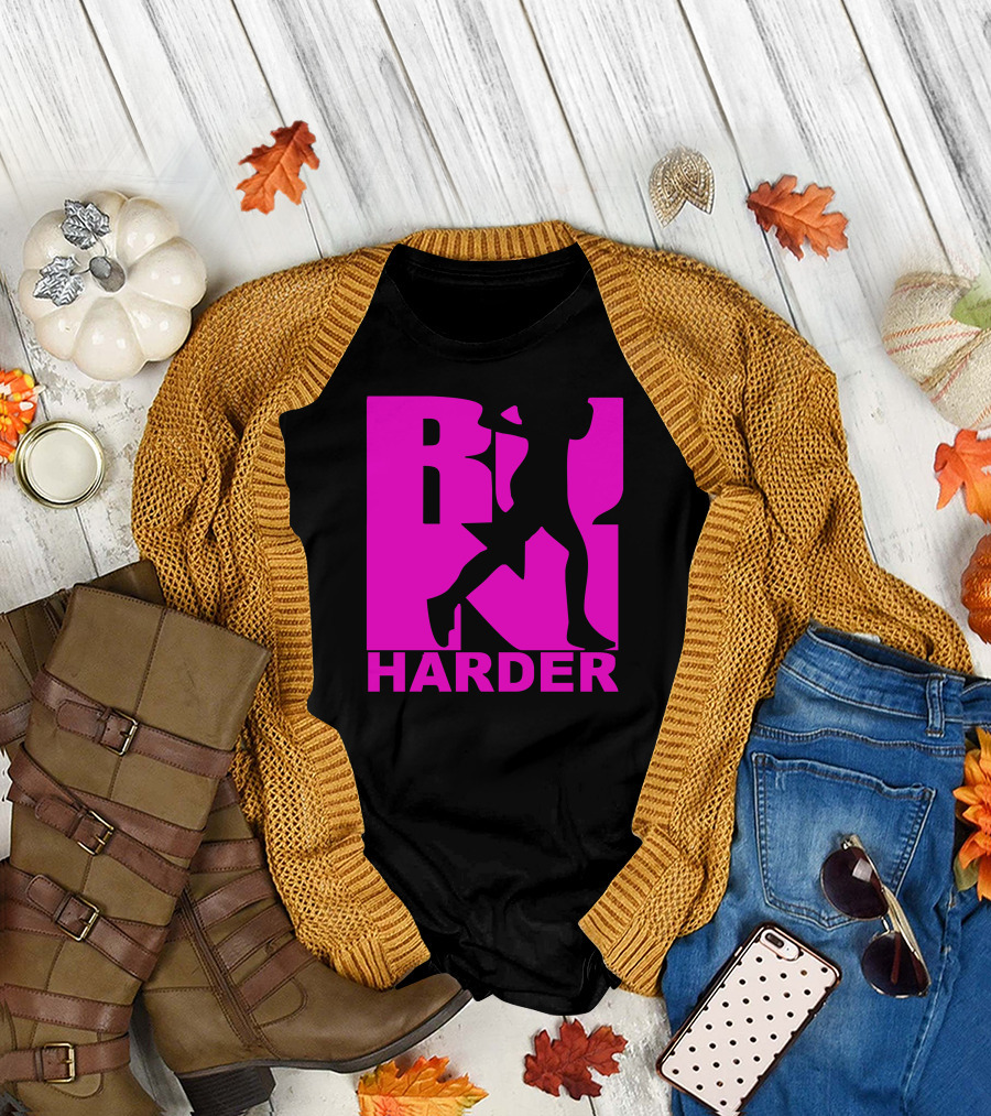RUN HARDER Gym Workout Motivation T-Shirt