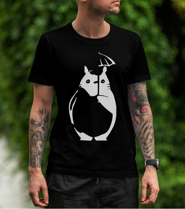 Totoro My Neighbour Anime Catbus Miyazaki Umbrella T-Shirt