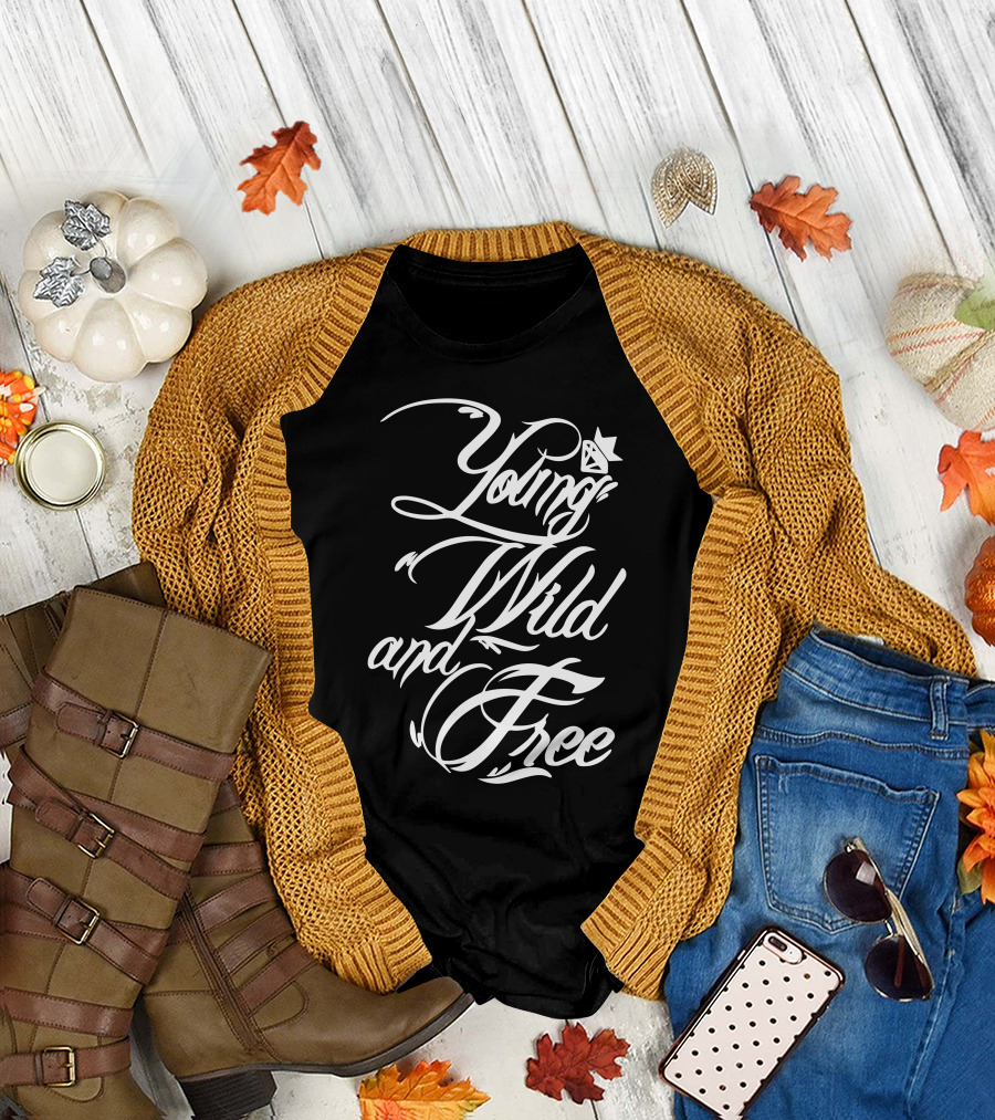 Young Wild And Free New Diamond Star T-Shirt