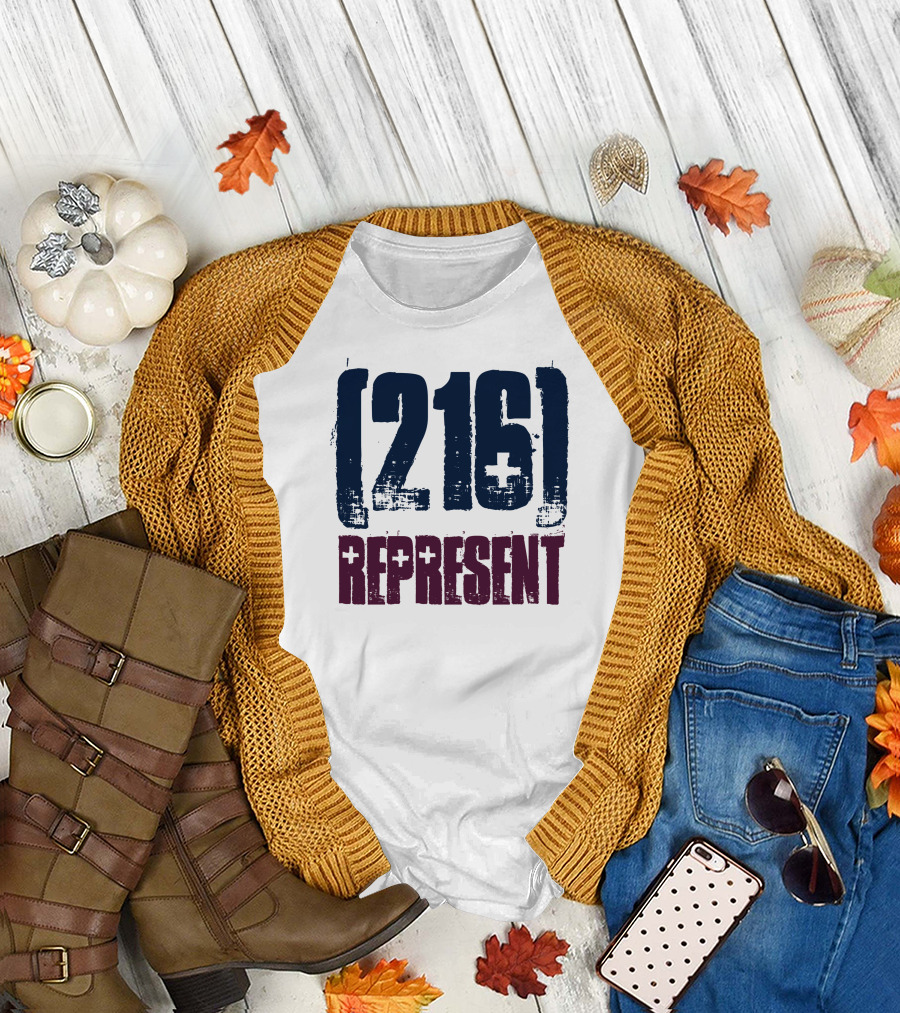 216 Represent Area Code Pride Urban T-Shirt